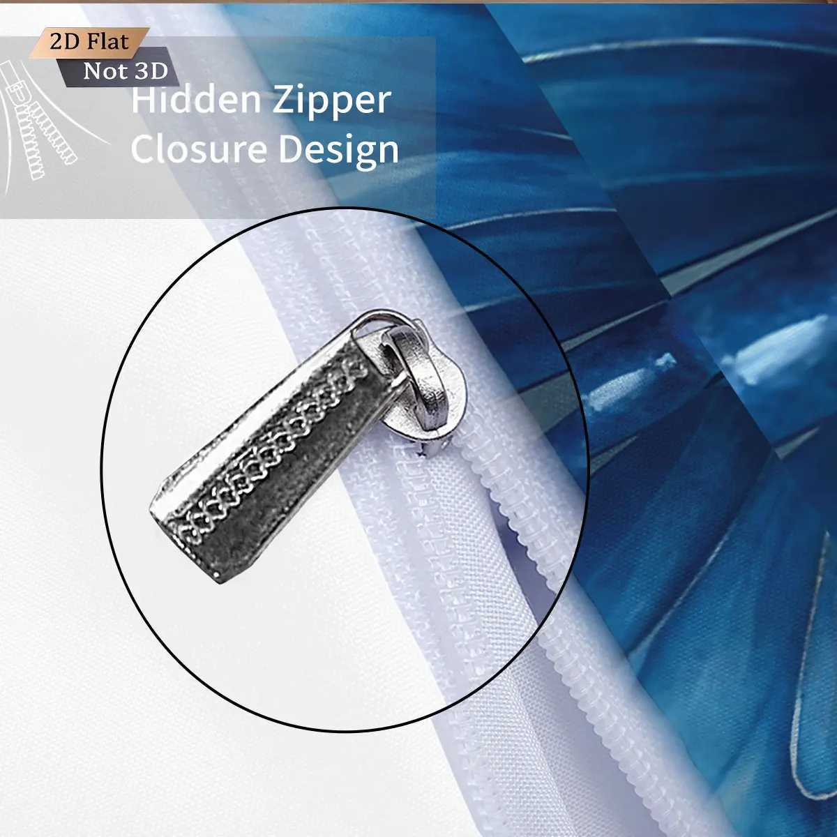 3pcs blue butterfly printed coreless bedding set comfortable multi size bedroom and dormitory duvet covers machine washableM251118