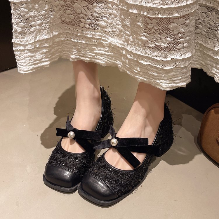 Design Women Fashion Mary Jane Spring Soft Shallow Buckle Ladies Elegant Low Heel Street Style Women's New Pumps Shoes 55e7 's