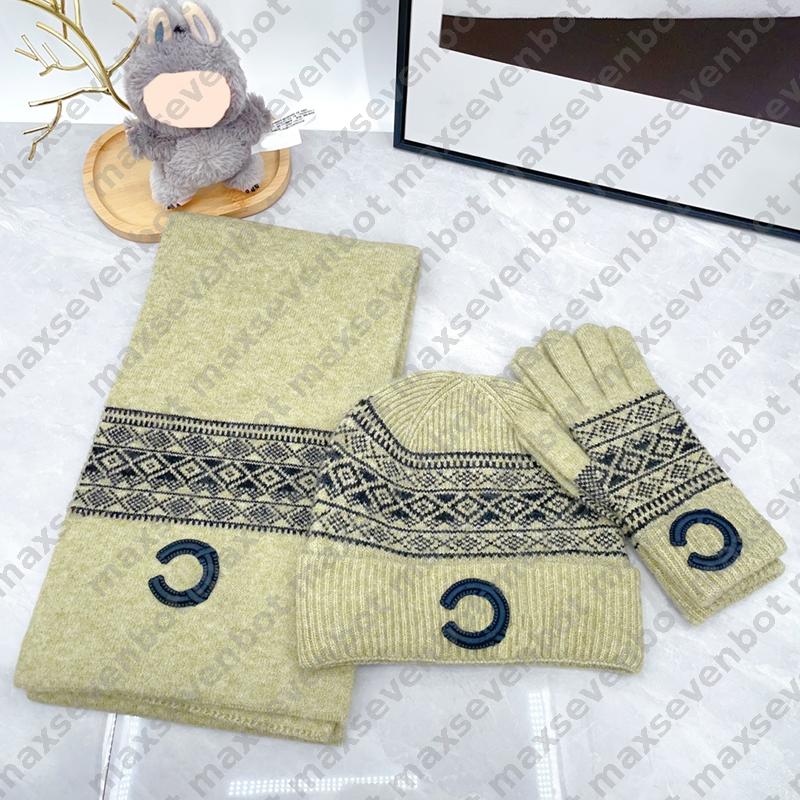 Luxury Hat And Scarf Three Piece Set Of Hats, Scarves, For Senior Designers Men's Women's Winter Scarf Hats Knitted Scarves Wool Hats And Gloves