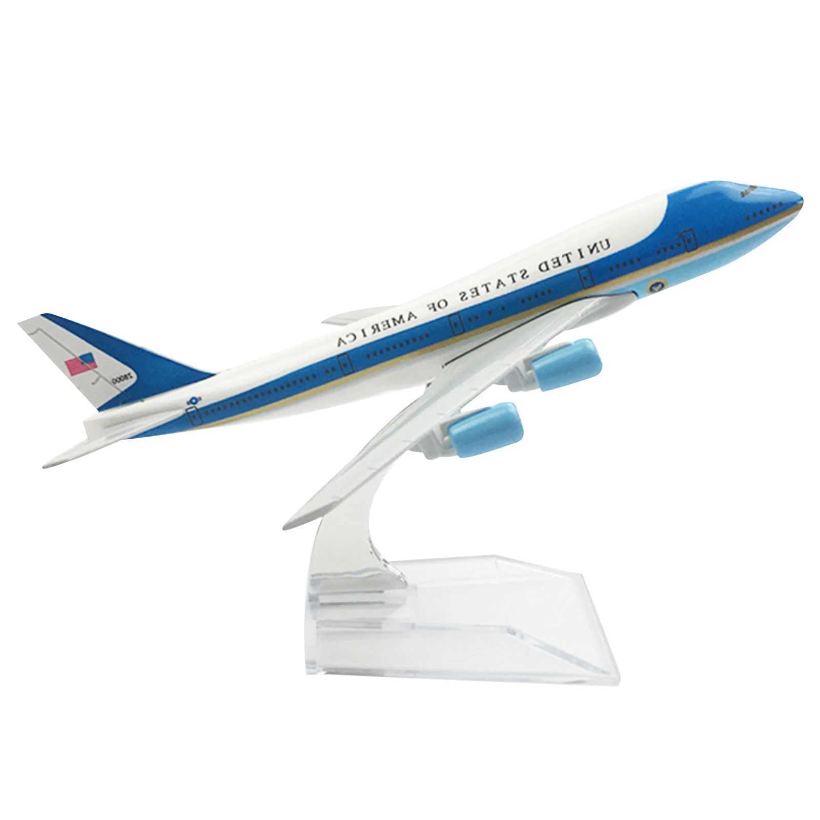 16cm Metal Diecast Airplane Model Air Force One For Boeing 747 Special Plane Models Simulation Aircraft Model Aviation Models C251118