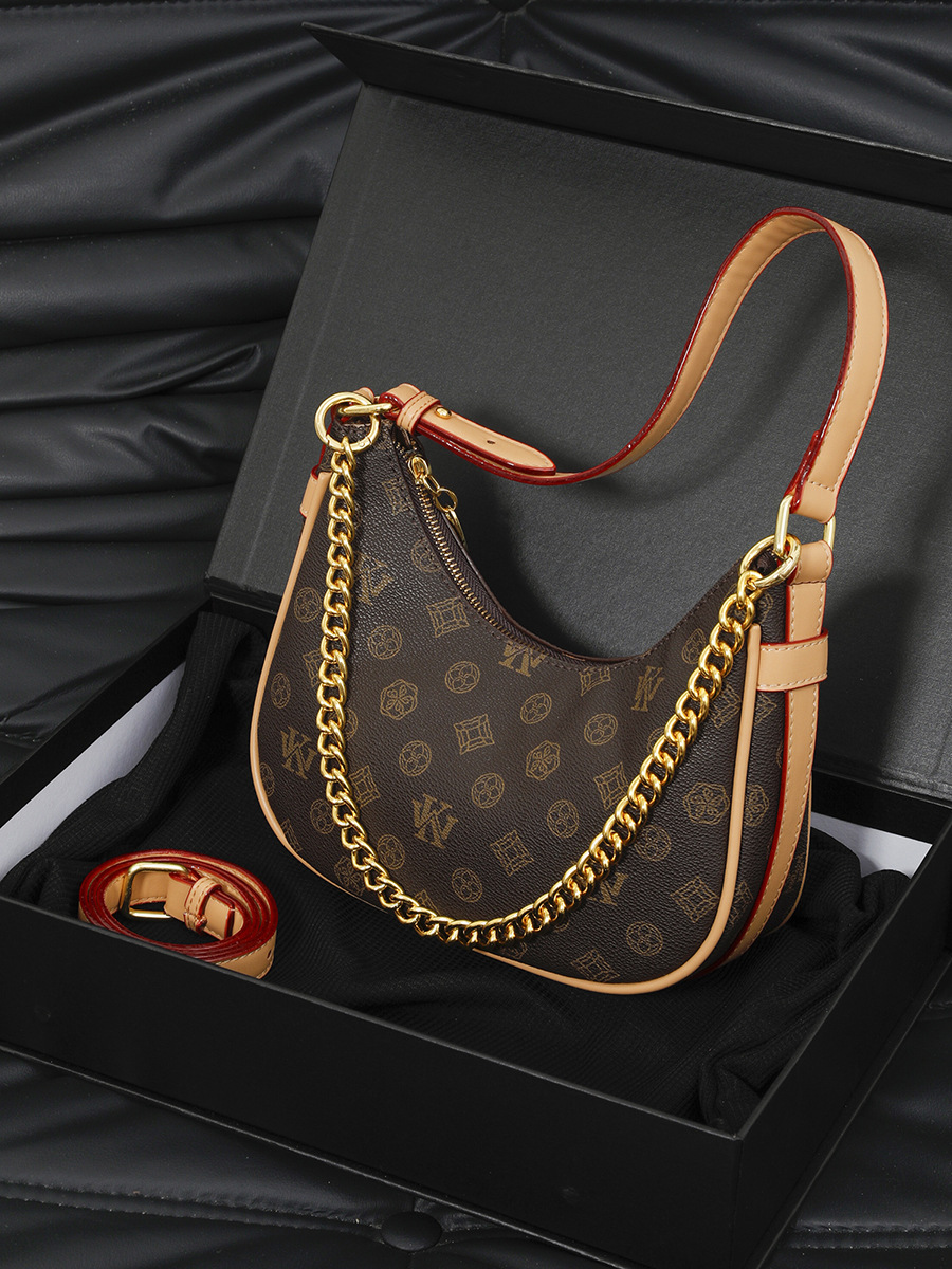 designer bag Shoulder tote Saddle Bags for Women - Trendy Semi-Circle Crossbody Purse Premium Textured Shopping Tote Handbag