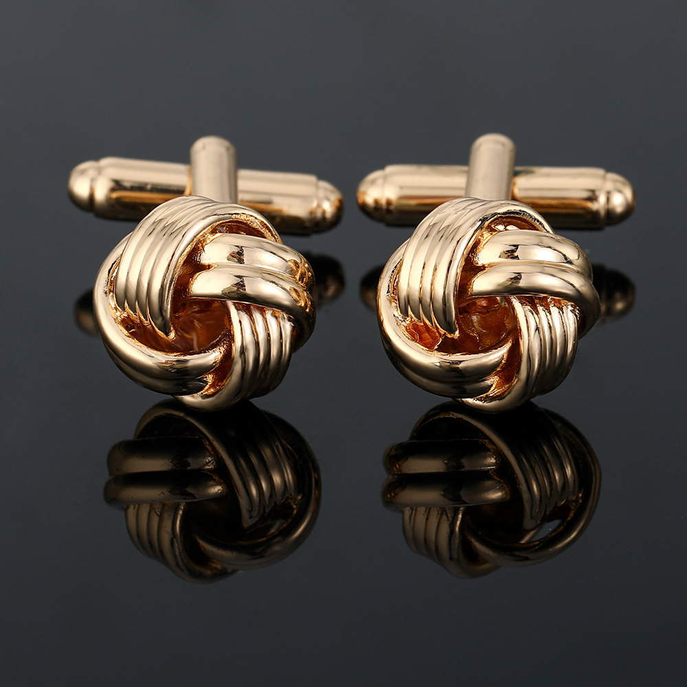 Hawson Fashion Jewelry Knot Cufflinks for Men Wedding Gift Cuff Links with Cufflinks Gift Box 250227