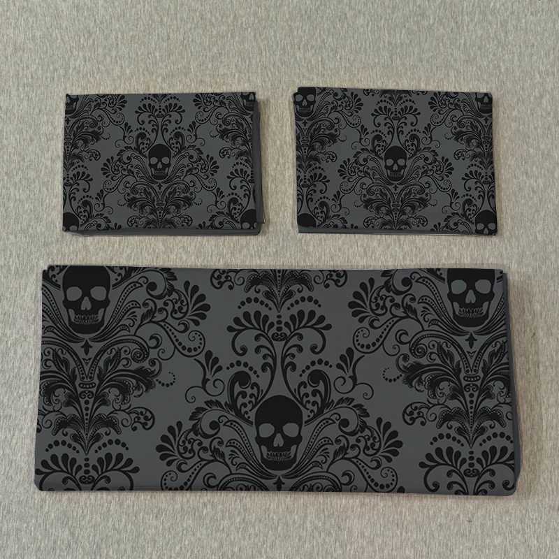 3pcs Skull Flower Duvet set With Flower Skull Pattern Includes 1 Duvet Cover And 2 cases Suitable For All SeasonsM251118