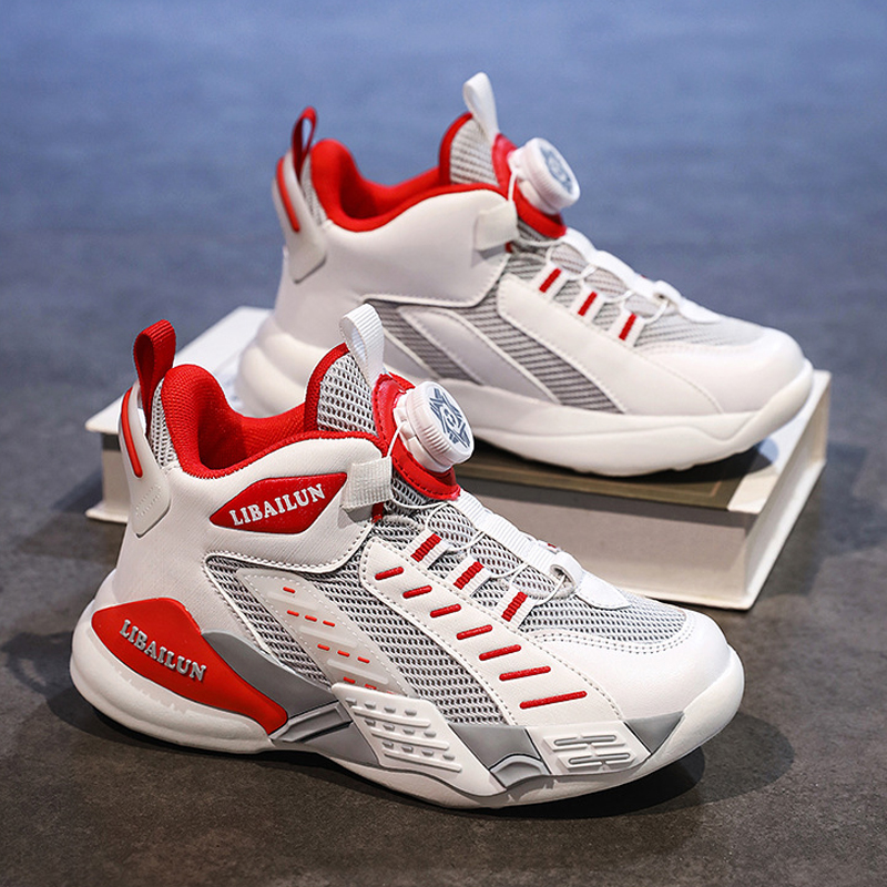 Children's Basketball Shoes Lightweight Comfortable Boys Girls Running Shoes Umshop Anti Slip Soft Outdoor Sports Sneakers for Kids Size 31 - 40 