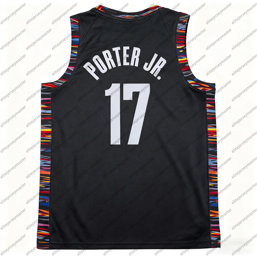 24 Cam Thomas 17 Michael Porter Jr. 2025-26 Nic Claxton Williams Mann Clowney Personalized Customized Basketball Jerseys Custom Any Number Name 111