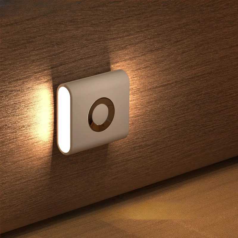 GGbingo Rechargeable Smart Home LED Night Light Lamp with Motion Sensor Kids Bedroom Decoration Light USB Lamp for Home Decor M251118