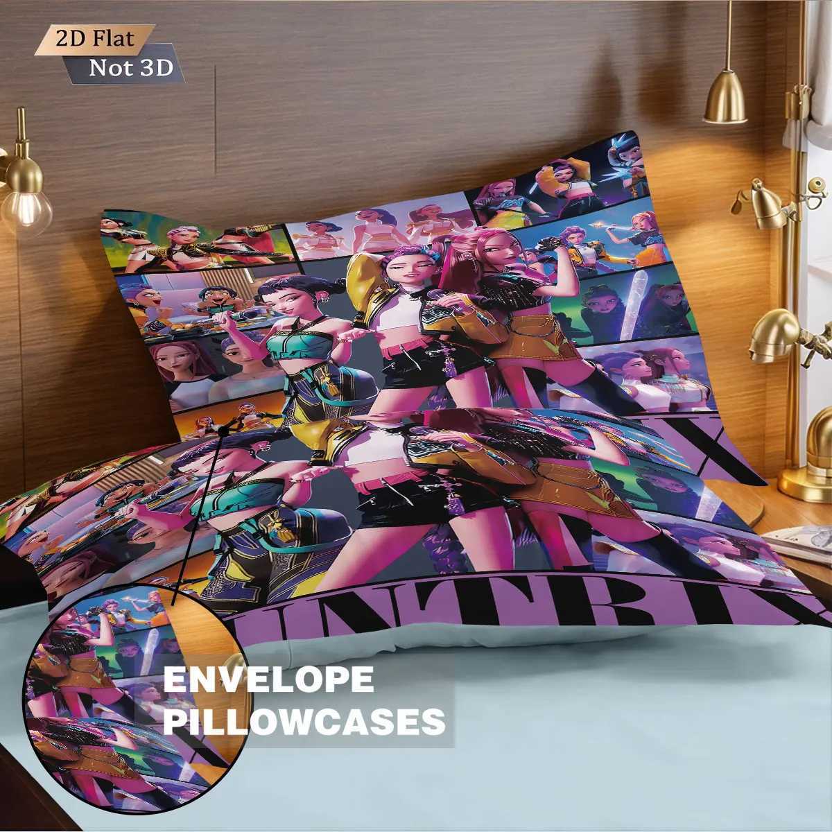 3pcs kpop Devil Girl Group Print coreless Bedding Set Multi Size Bedrooms Dormitory duvet Cover Soft Machine WashableM251118
