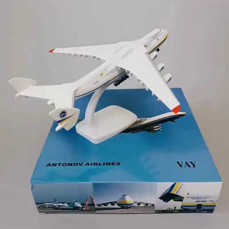 20CM 1400 Scale Ukraine Antonov An225 Transport Airplane Diecast Model With Base And Landing Gear Aircraft Collection Display C251118
