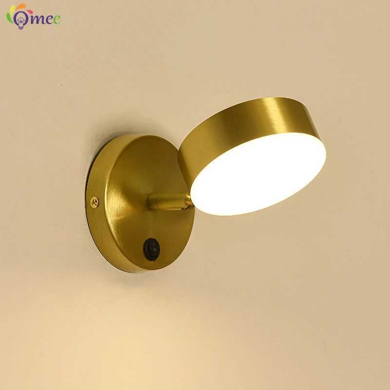 Modern Wall Lamp Bathroom Lamps Mirror Switch Stair Wall Night Light For Bedroom Bedside sconce Led Interior Small Wall Lights M251118