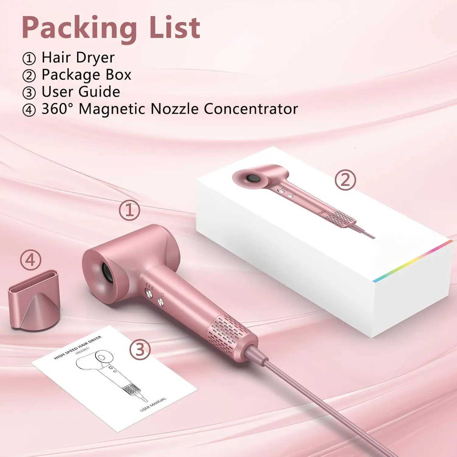 Professional 110000 RPM Salon Hair Dryer Fast Drying Constant Temperature Negative Ion Electric BLDC Hiar Dryer for HotelsT251118