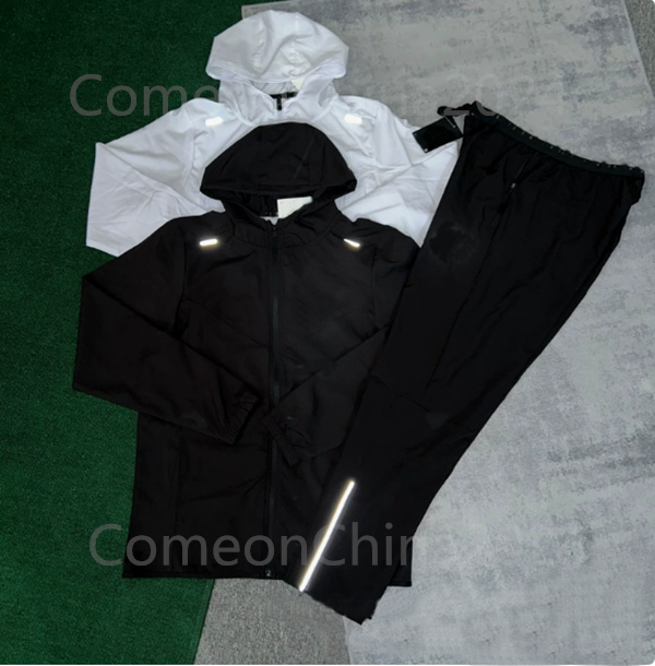 Summer Men's Tracksuits Sportwear Suit Brand Quick drying Mens Long sleeve t-shirt Training Casual Jogger Pants Set Sweatpants sets Asian Size M-3XL