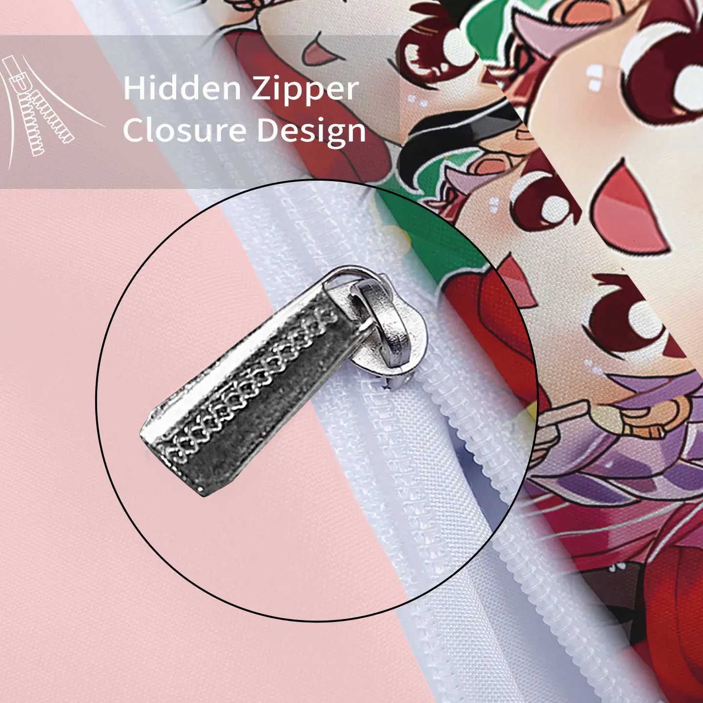 3pcs K-Pop Demon Hunters Merry Christmas Print Coreless Quilt Set Bedrooms Dormitory Bedding Set Soft Machine WashableM251118