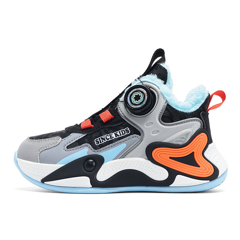 Winter Children's Fashion Sports Shoes Boys Basketball Sneakers Umshop Kids Sport Trainers Shoes Plush Warm Size 28 - 40 U0599