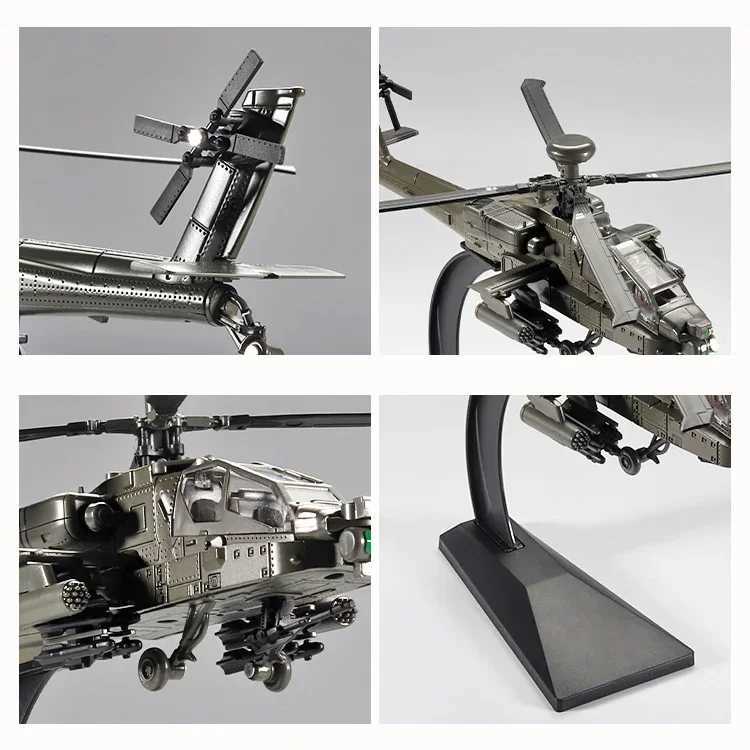 1/32 Scale Apache Helicopter Diecast Alloy Model Collectable Toy Gifts / Collection / Children C251118