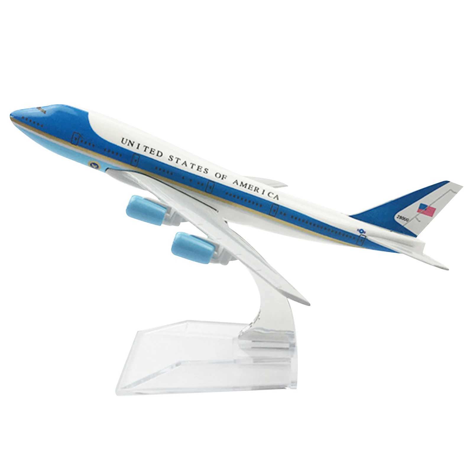 16cm Metal Diecast Airplane Model Air Force One For Boeing 747 Special Plane Models Simulation Aircraft Model Aviation Models C251118