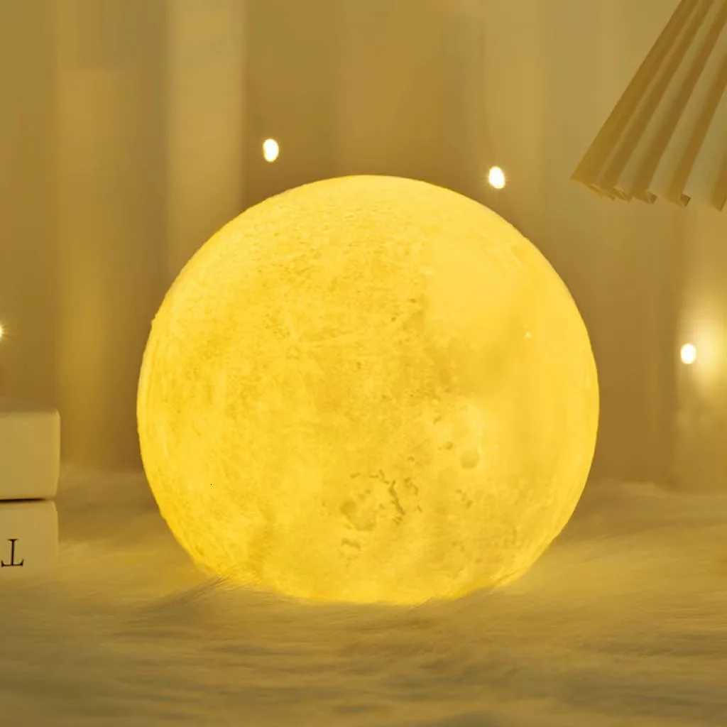 Childrens Day Hand-painted Moon Light DIY Painted Materials Package Kindergarten Parent-child Activities Planet Night Light M251118