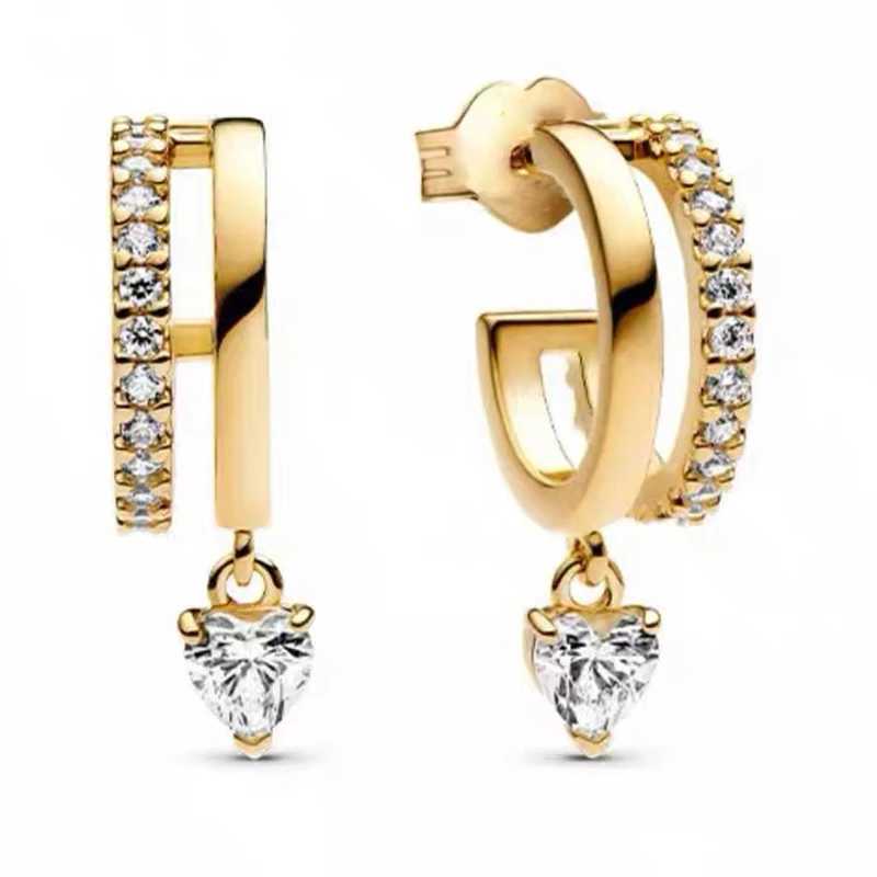 2025 New 925 Pure Silver Bow Rose Earrings Suitable for Womens Original DIY Party Gifts and JewelryXJ250418 - view 3