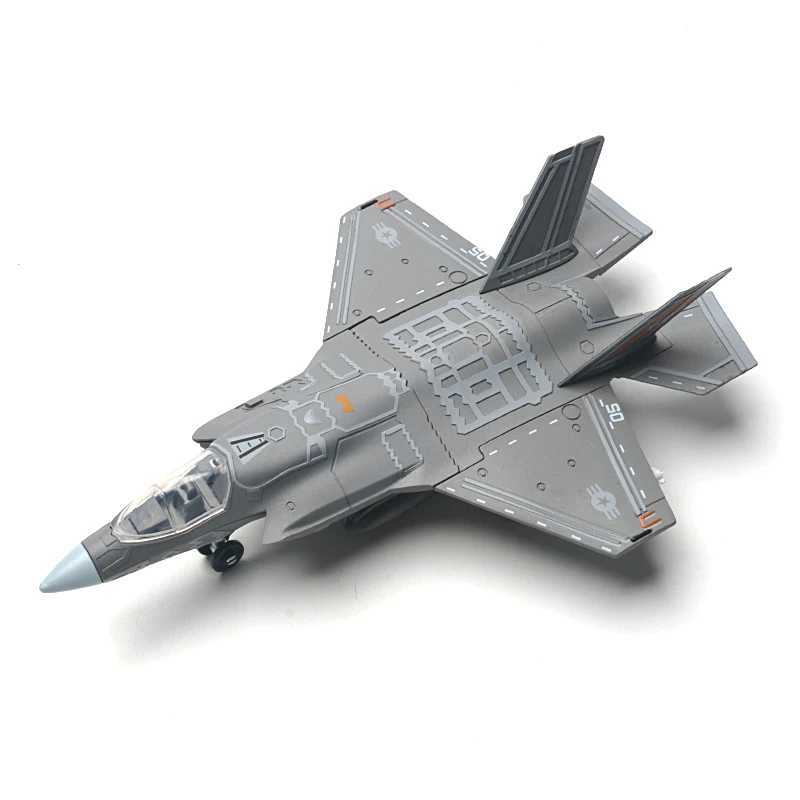 172 Amercia F-35 Stealth Fighter Model Creative Military Series Building Blocks Home Decor Assembled Toys For Boys Xmas Gifts C251118