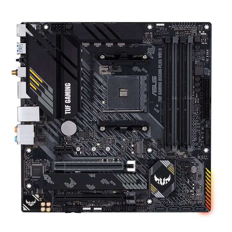 ASUS TUF GAMING B550M-PLUS(WIFI)II AMD B550 (Ryzen AM4) Micro ATX Gaming Motherboard dual M.2 10 DrMOS power stages Wi-Fi 6