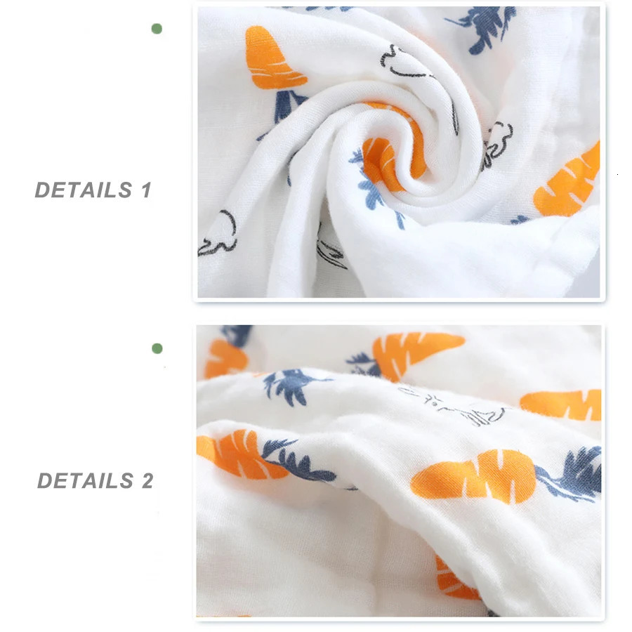 5 baby towels plain weave 6layer cotton soft face handle bathroom feeding wash cloth wiping Burp 250414z