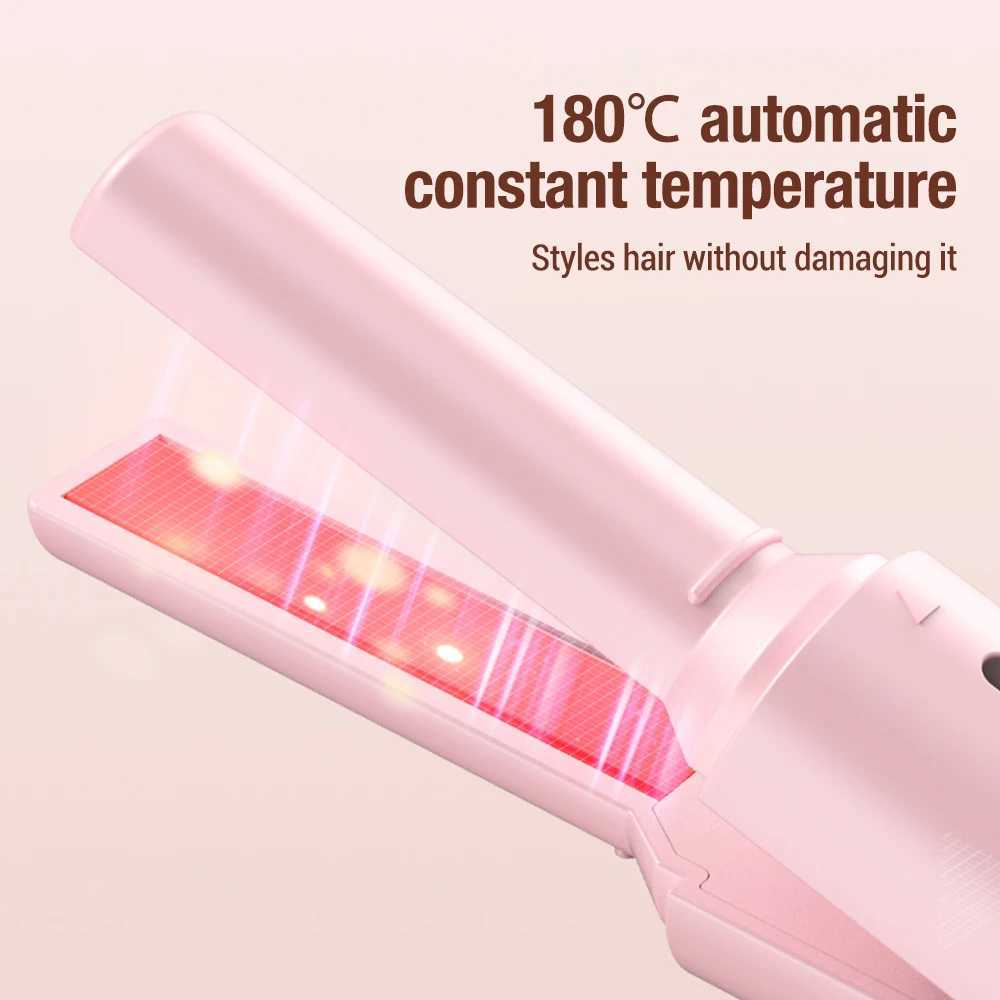 Portable Mini USB Hair Straightener Electric Curling Iron for Straight and Curly Hair Multifunctional Styling Tool W250610