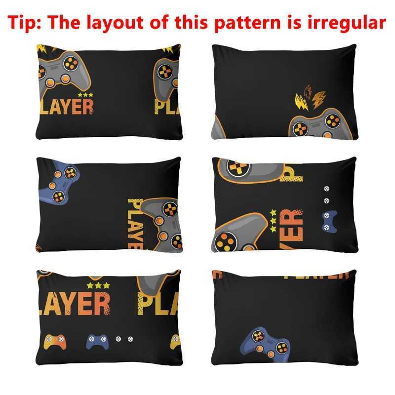 3-piece cartoon fun game pattern matte three piece fitted sheet set bedroom printed bed cover set beddingM251118