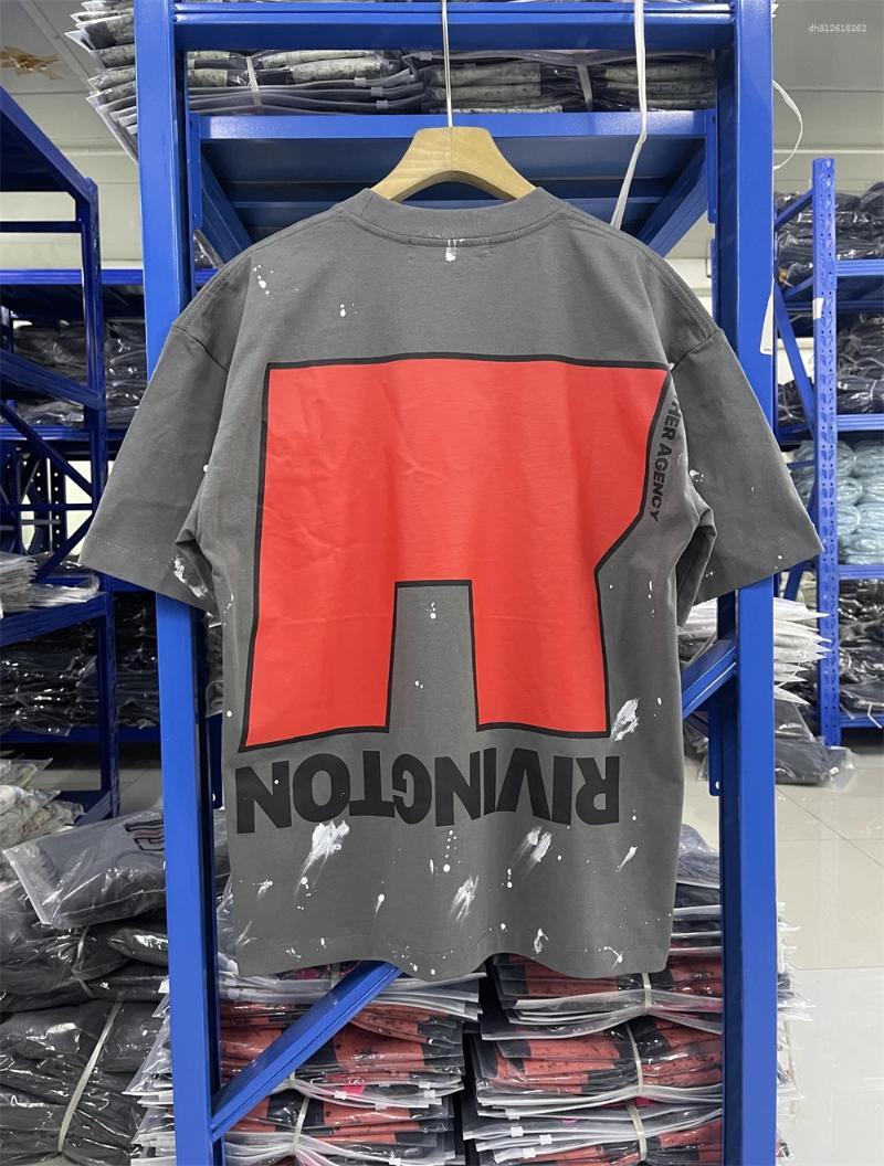 Men's T Shirts Washed RRR-123 Shirt Men Women High Quality Tops Tee RRR123