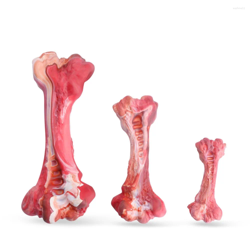 Update Pet Bone Toy Chewing Dog Bite Simulation Rubber Interactive Grinding Teeth