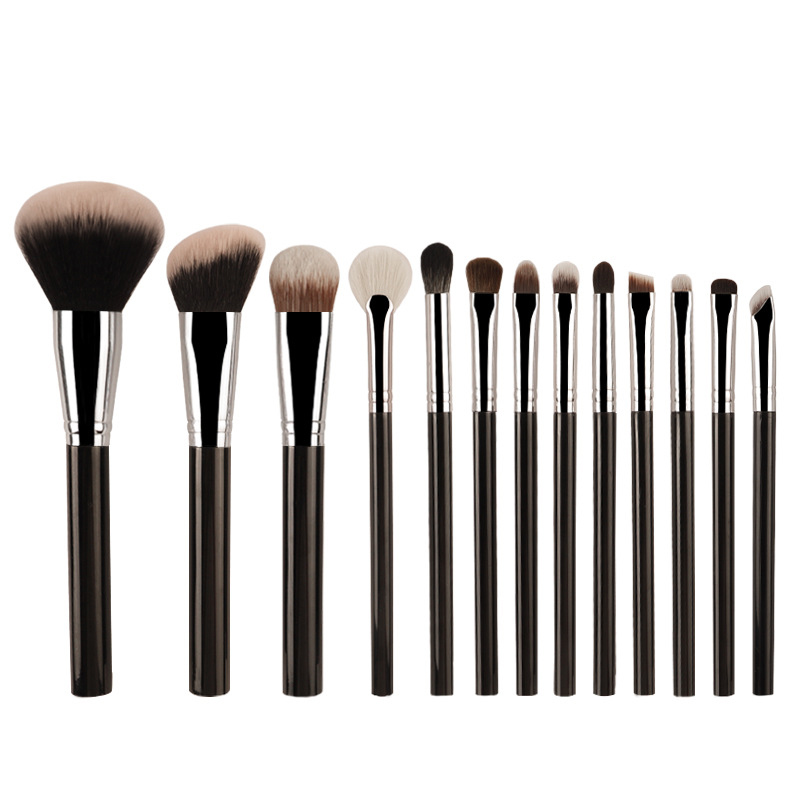 Makeup brush 13 pieces set brush super soft hair ink foundation make-up brush slant head dressing brush set