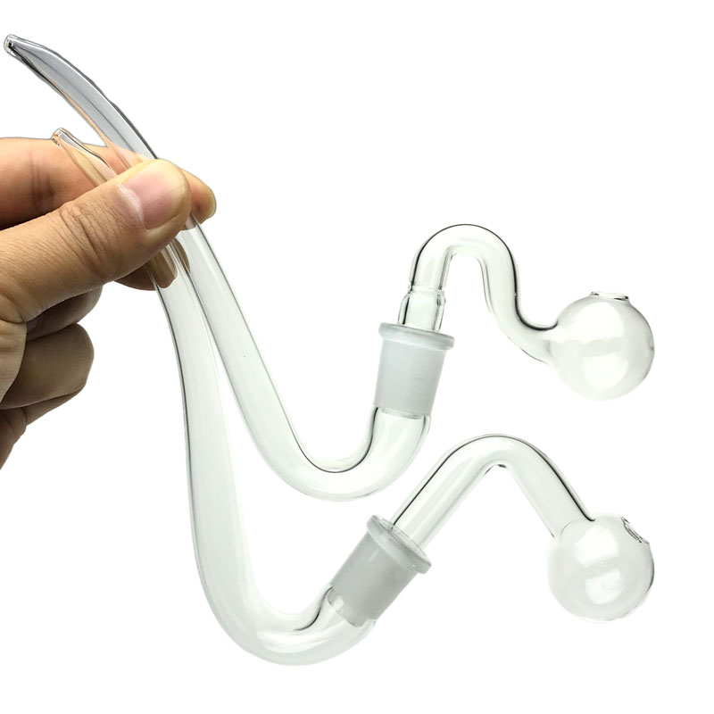 Goodsstore 14mm J Hook Oil Burner Pipes Smoking Straw Tube Thick Funny J Hookah Bong Adapter Hand Pipe