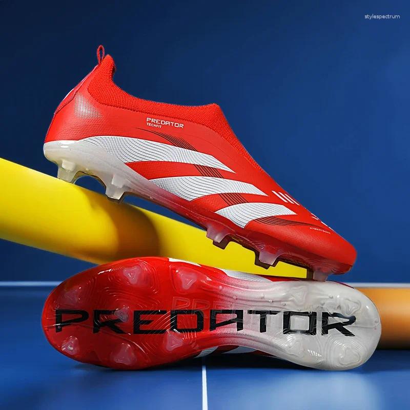 hot American Football Shoes Men Boots Ultralight Indoor Long Spikes Cleats Match Futsal Training Sneakers Soccer Breathable Drop