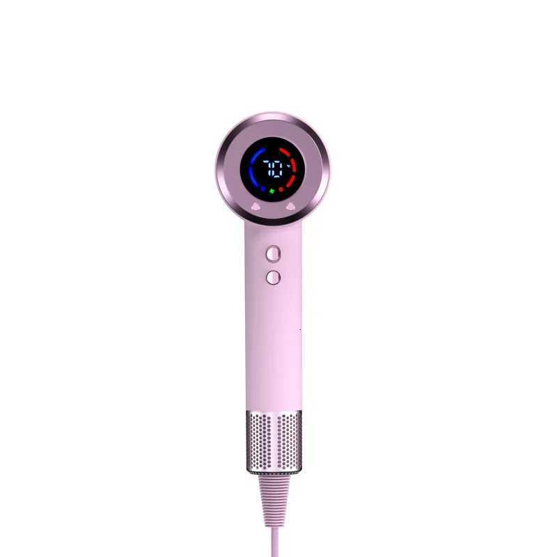 Digital Display High Speed Hair Dryer Salon Household Leafless Large Blowing Force Hair Care Negative Ion Hair DryerT251118