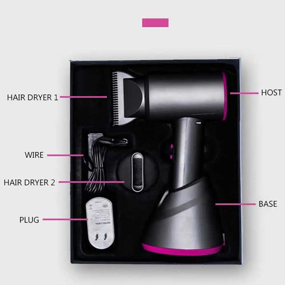 300W wireless hair dryer hot and cold air hair dryer portable home charging hair dryer Brosse Soufflante Cheveux W250418