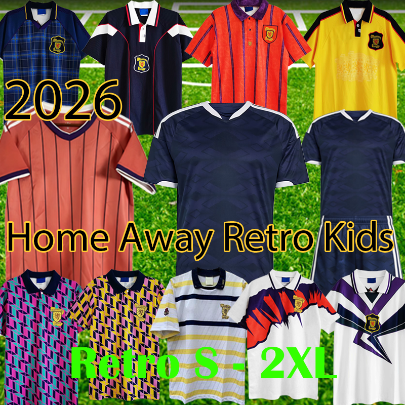 2026 World Cup Scotland National Football Team Jersey - 3XL 4XL Home Fans Away Retro1978-1996 Anthony Ralston Jack Hendry Grant Hanley Customisation