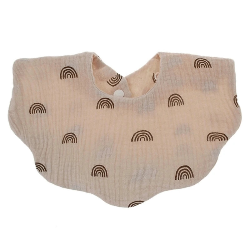 Wholesale of baby feeding bibs bandana Burp cloth scarves printed soft cotton absorbent Saliva towels breathable aprons 250414z