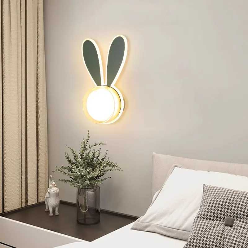 New Childrens Room Wall Lamp Simple Modern Cartoon Cute Interior Decoration Boy And Girl Room Bedroom Bedside LED Wall Light M251118