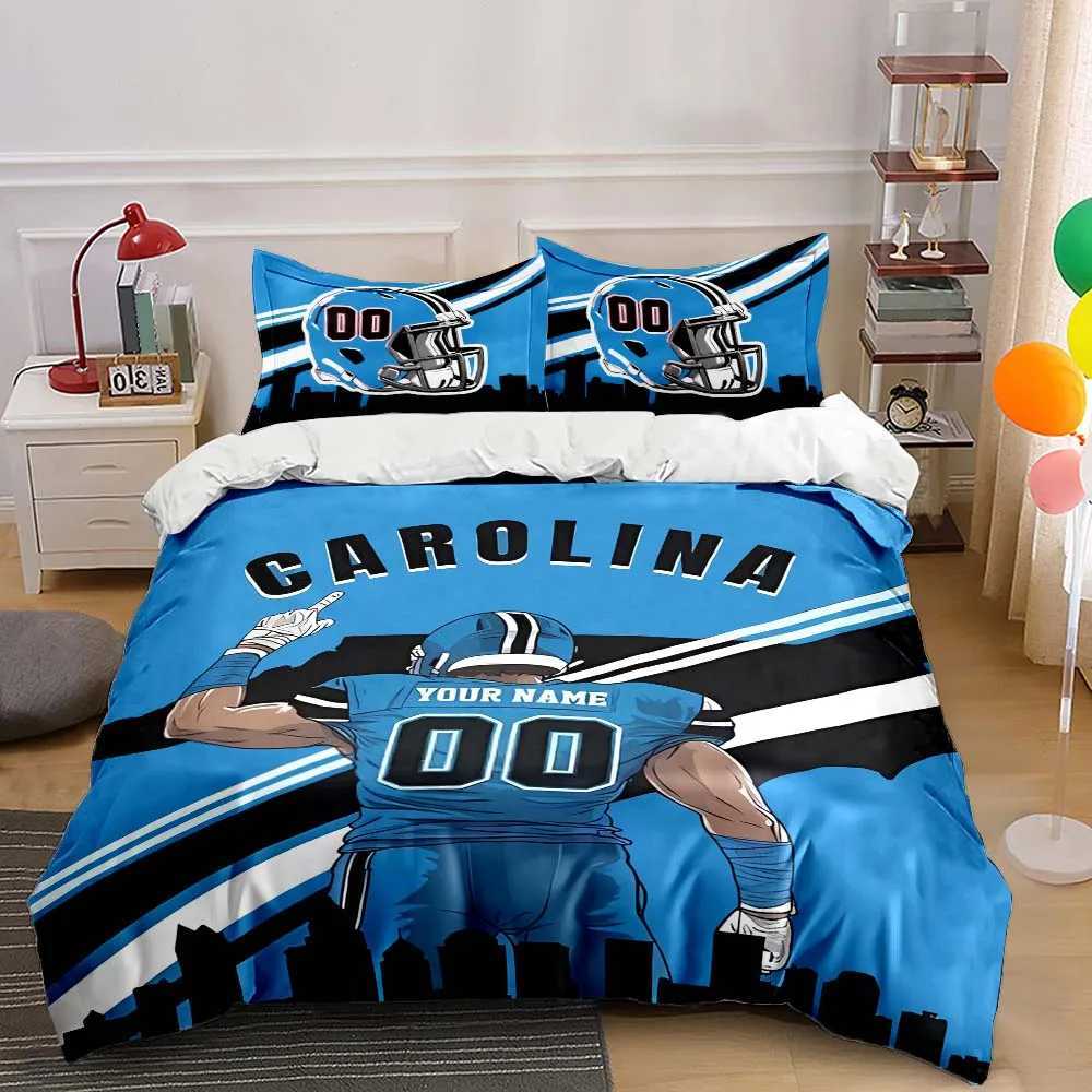 Custom Name and Number Quilt Cover American City Football Bedding Set 3 Pieces Settings Bed case Bed Cover Bedroom Bed SetM251118