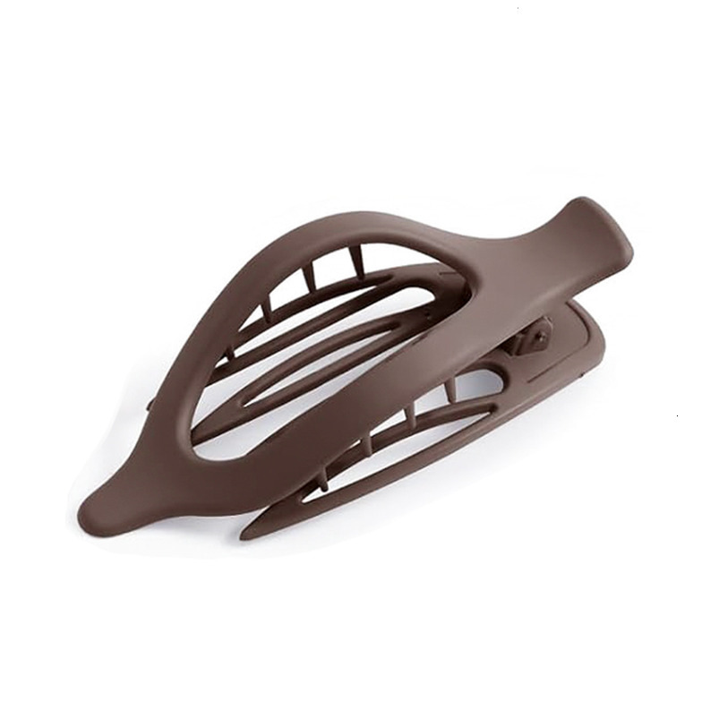 Frosted Pointed Fashion Milk Coffee Color Large Bun Duckbill Hair Accessory Shark Clip