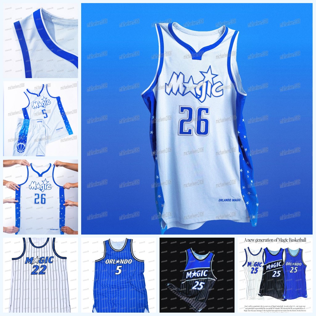 Orlandos Magics 2025-26 NEW City Basketball Jersey Paolo Banchero Franz Wagner Jonathan Isaac Anthony Black Cole Anthony Mac McClung Cory Joseph