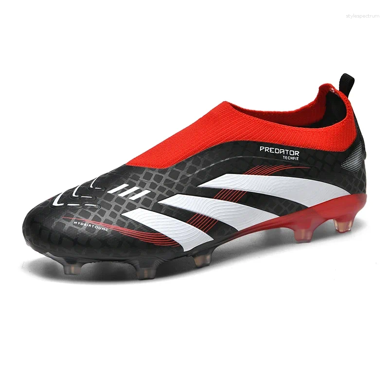 hot American Football Shoes Men Boots Ultralight Indoor Long Spikes Cleats Match Futsal Training Sneakers Soccer Breathable Drop