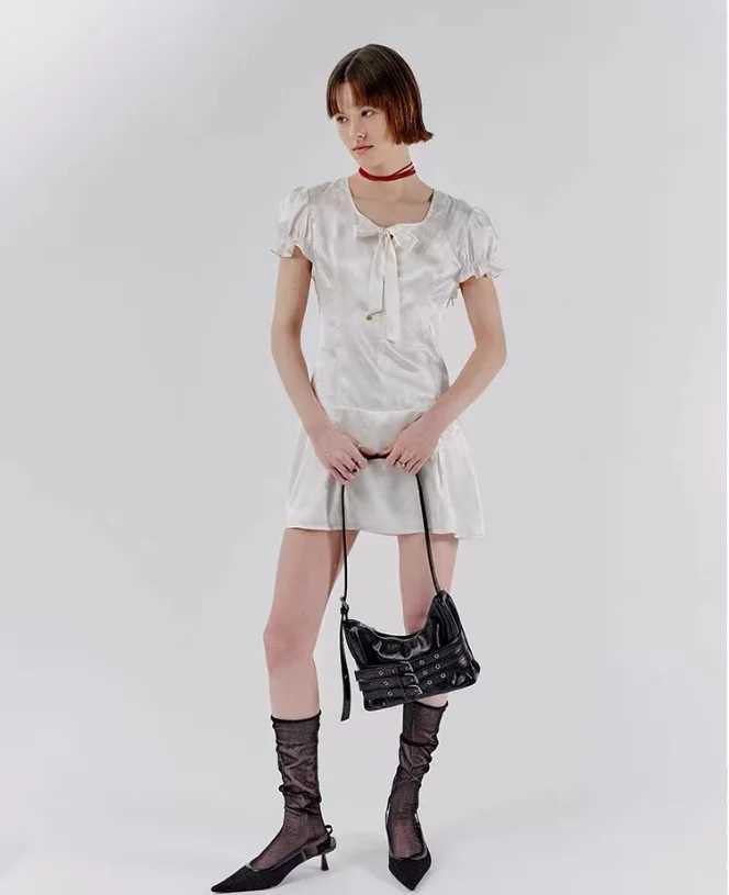 South Korean celebrity Samondoh trendy cool motorcycle bag Samo ondoh strap casual shoulder cross body bag Y250417