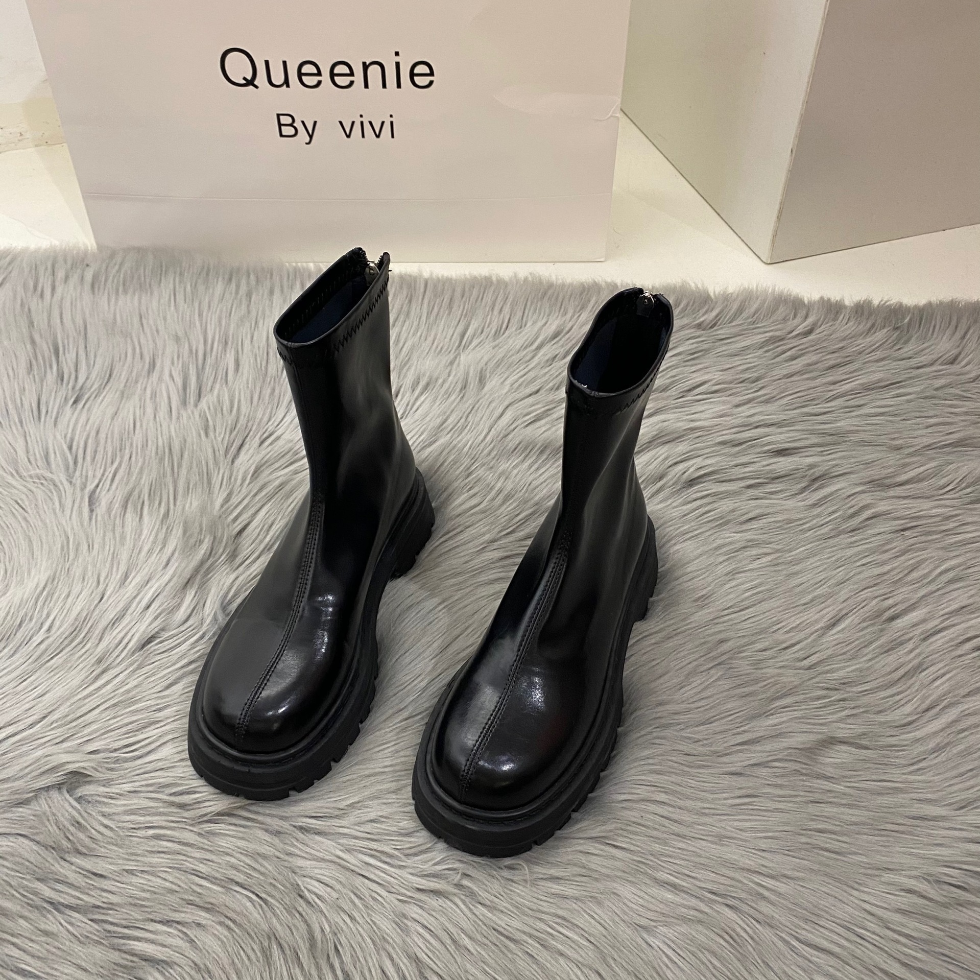 Free shipping white slim designer Martin boots women's shoes 2025 French ankle boots short boots spring and autumn winter long boots single boots