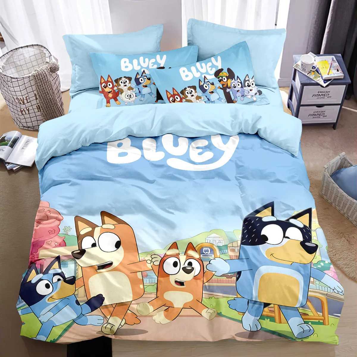 New design B-Blueys Duvet Cover case Bandit Chilli Bedding Set for Adult Boy Girl Bedroom Children Single Double SizeM251118
