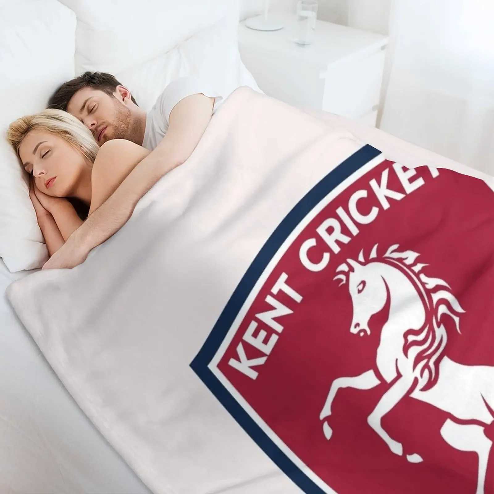 Blanket Kent County Cricket Club throws plush sofas soft beds sports blankets Y250417