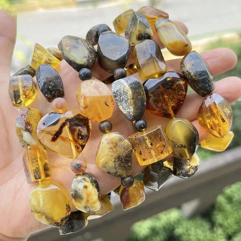 designer bracelet women luxury jewelry mens bracelet r Amber Bracelet Unique Facial Diy Beads High Quality Spices Mineral Natural Stone Treatment Jewe - view 3