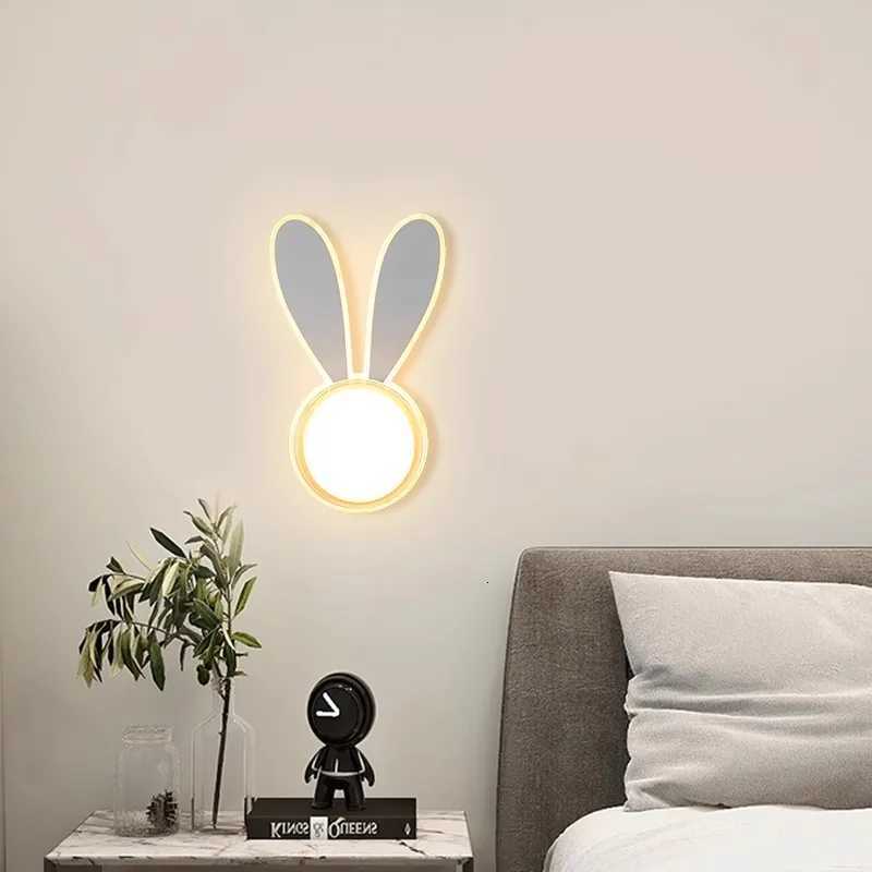 New Childrens Room Wall Lamp Simple Modern Cartoon Cute Interior Decoration Boy And Girl Room Bedroom Bedside LED Wall Light M251118