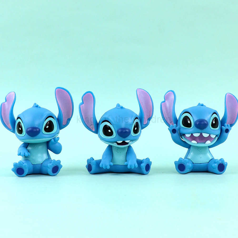 Disney Stitch Figure Blind Box Kawaii Stich Anime Cartoon Car Cake Room Decoration Model Doll Action Figure Kids Toy Girl Birthday Gift W20250418