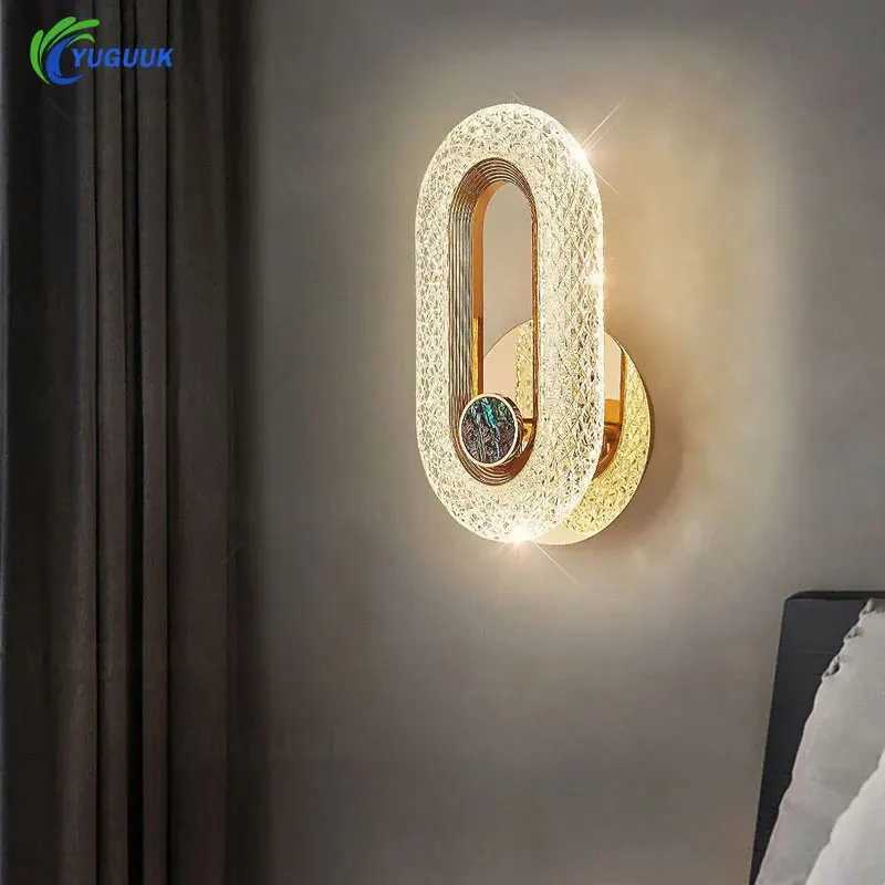 Modern Crystal Wall Lights Indoor Lighting Round/Oval LED Wall Lamp Home Decor for Kitchen Bedroom Living Room Sconce M251118