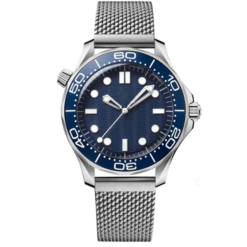 High quality Sea Designer Stainless Steel Strap Sapphire Glass waterproof King Watch Montre De Luxe Luxury Men's 42mm watch