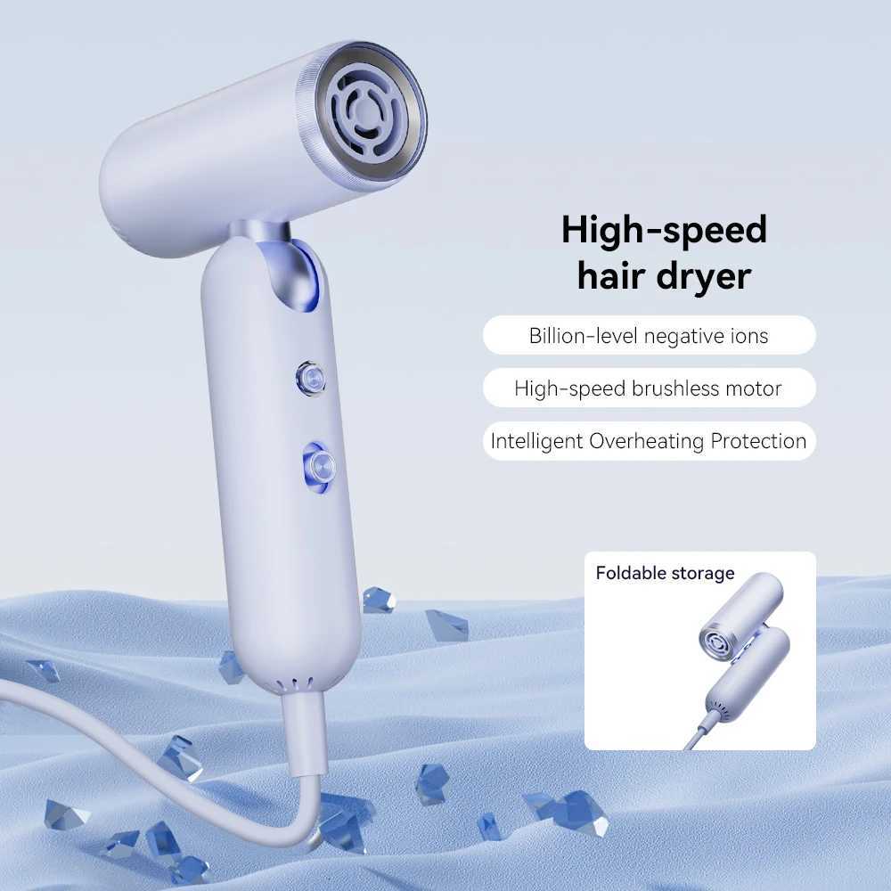 Professional Foldable Salon Mini Portable Rechargeable Highspeed Hotel Pet Multifunction Travel Hair Dryer Professional SalonT251118